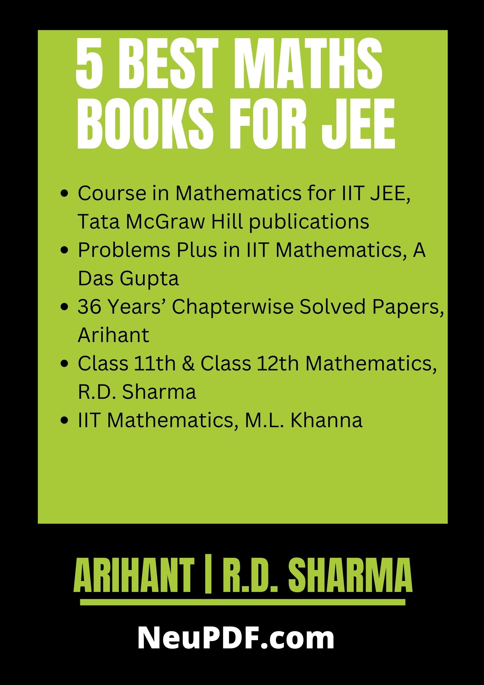 5 Best Maths Book for JEE